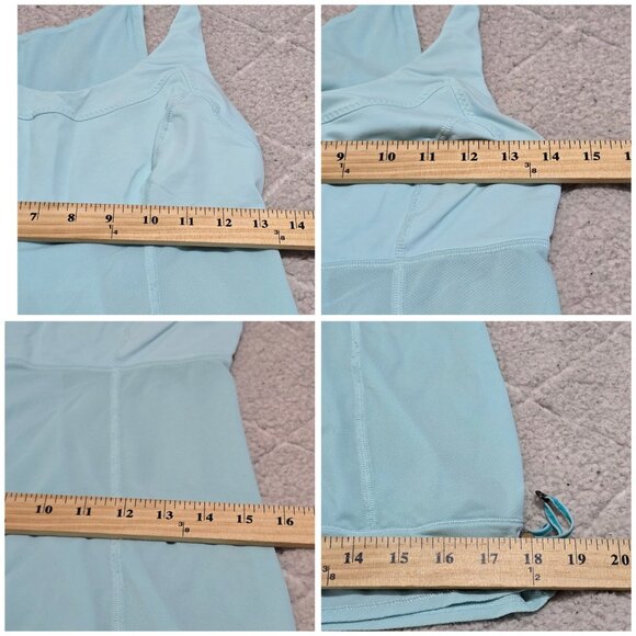 Lululemon Run Ta Ta Topper Drawstring Tank Size 6 Light Soft Blue Women's - Picture 5 of 10